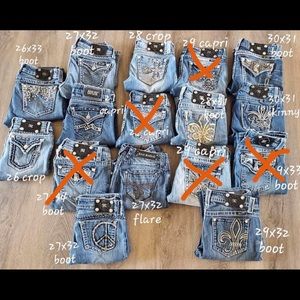Miss Me Jeans 27x32